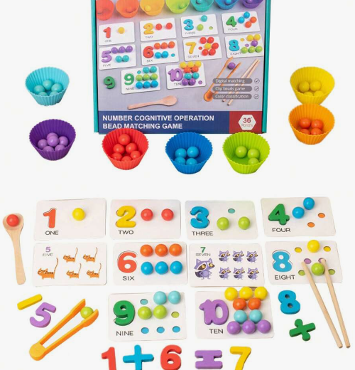 JUEGO DE MATEMATICAS MONTESSORI INGLÉS