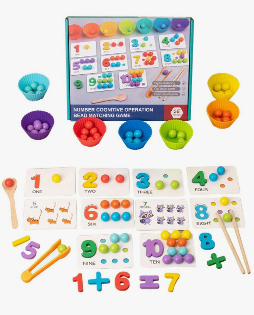 JUEGO DE MATEMATICAS MONTESSORI INGLÉS