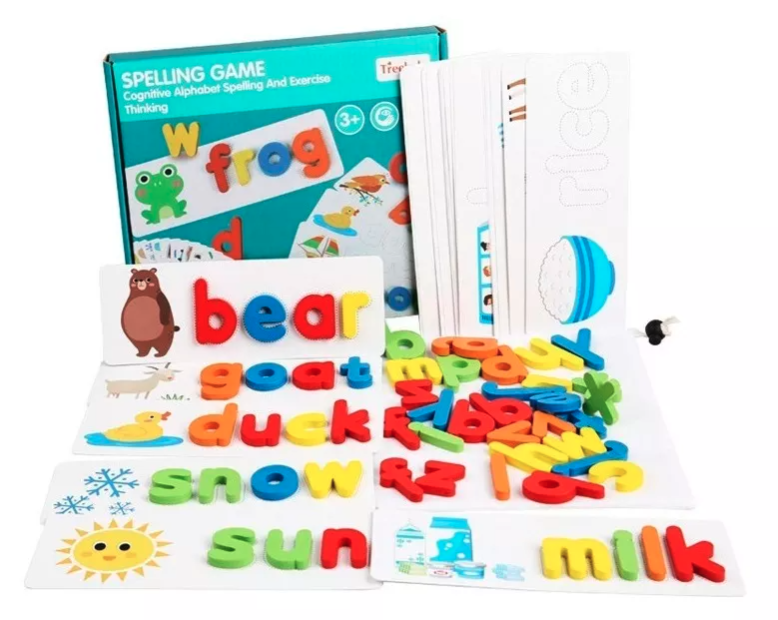 Juego Educativo De Encaje De Palabras En Inglés